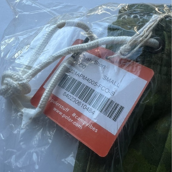 POLER STUFF Shorts Dusty Style Camo Green Mens Size Small Camp Vibes - Picture 12 of 15
